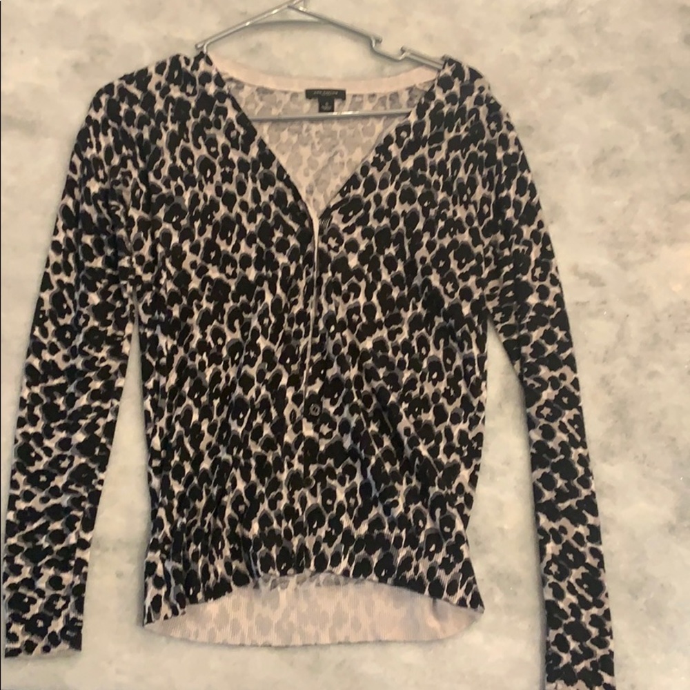 Ann Taylor Leopard print cardigan